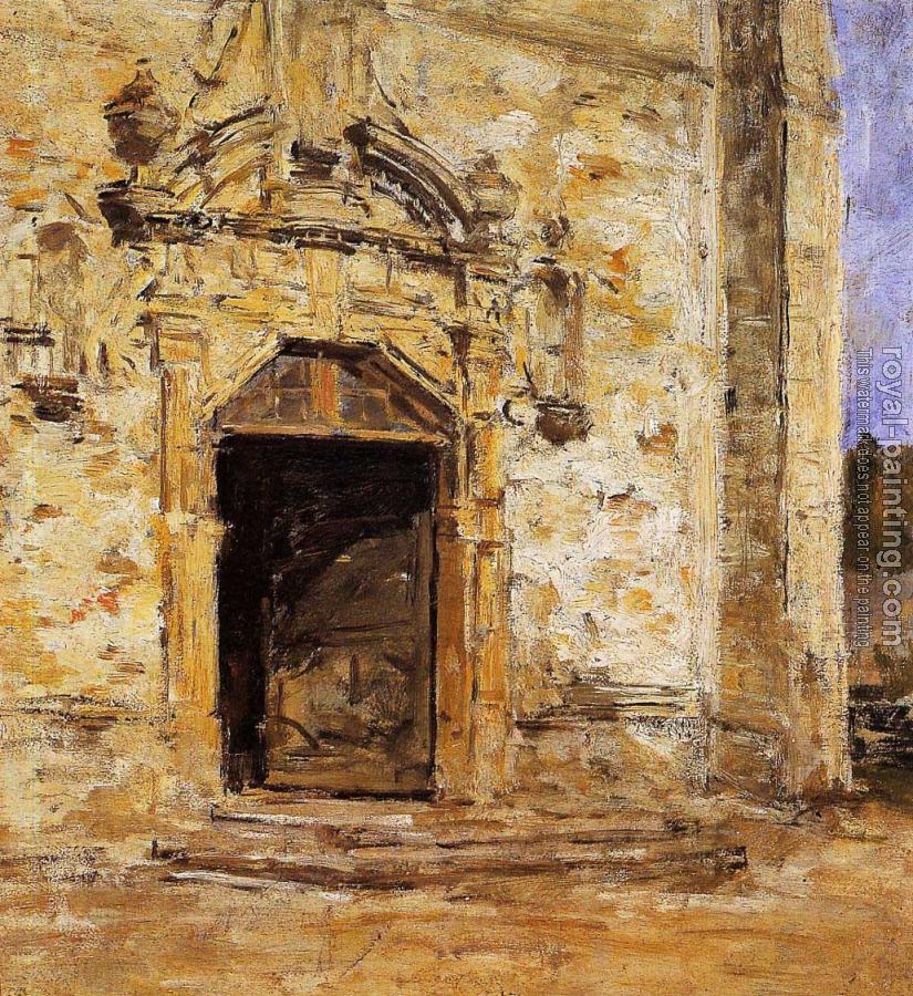 Eugene Boudin : Door of the Touques Church